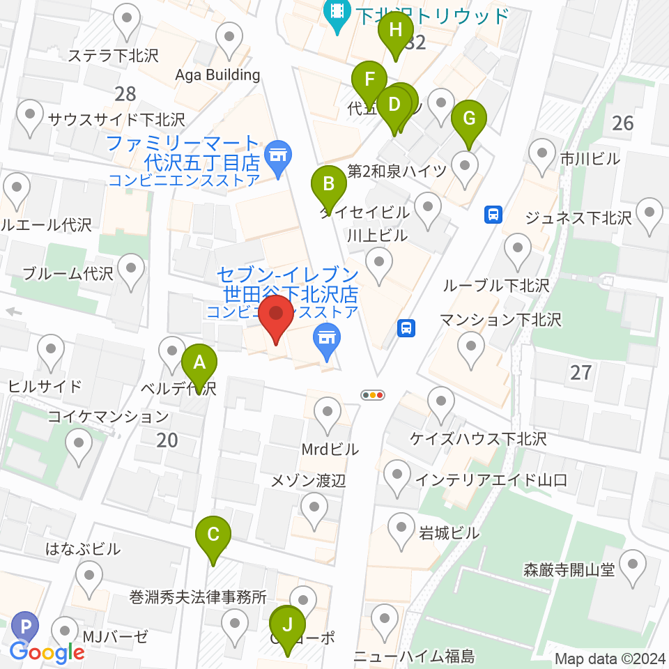 大津琴三絃周辺の駐車場・コインパーキング一覧地図