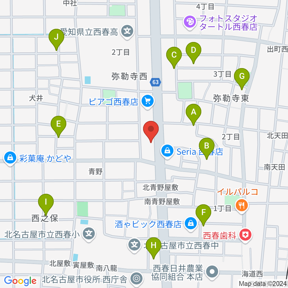 オタイレコード周辺の駐車場・コインパーキング一覧地図