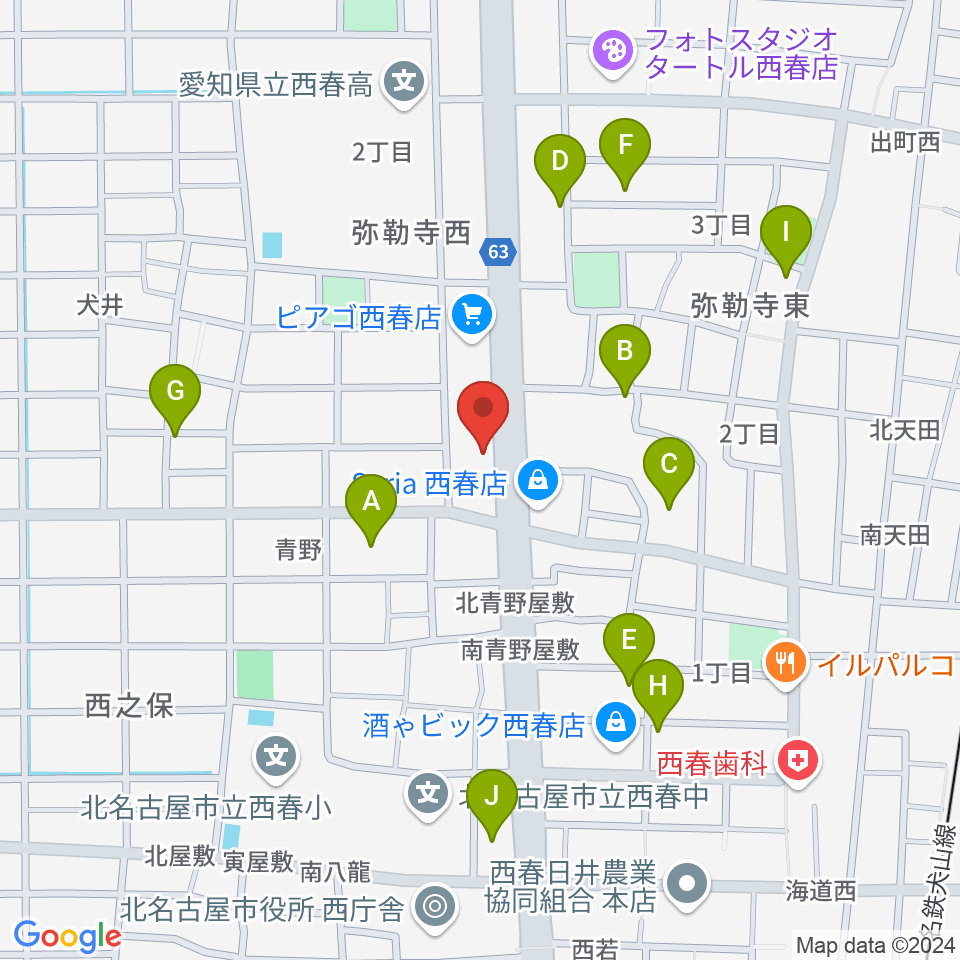 オタイレコード周辺の駐車場・コインパーキング一覧地図