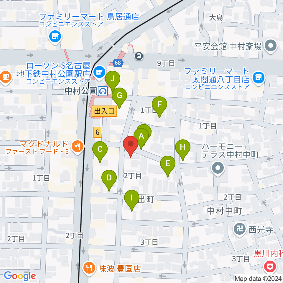 音羽屋三味線店周辺の駐車場・コインパーキング一覧地図