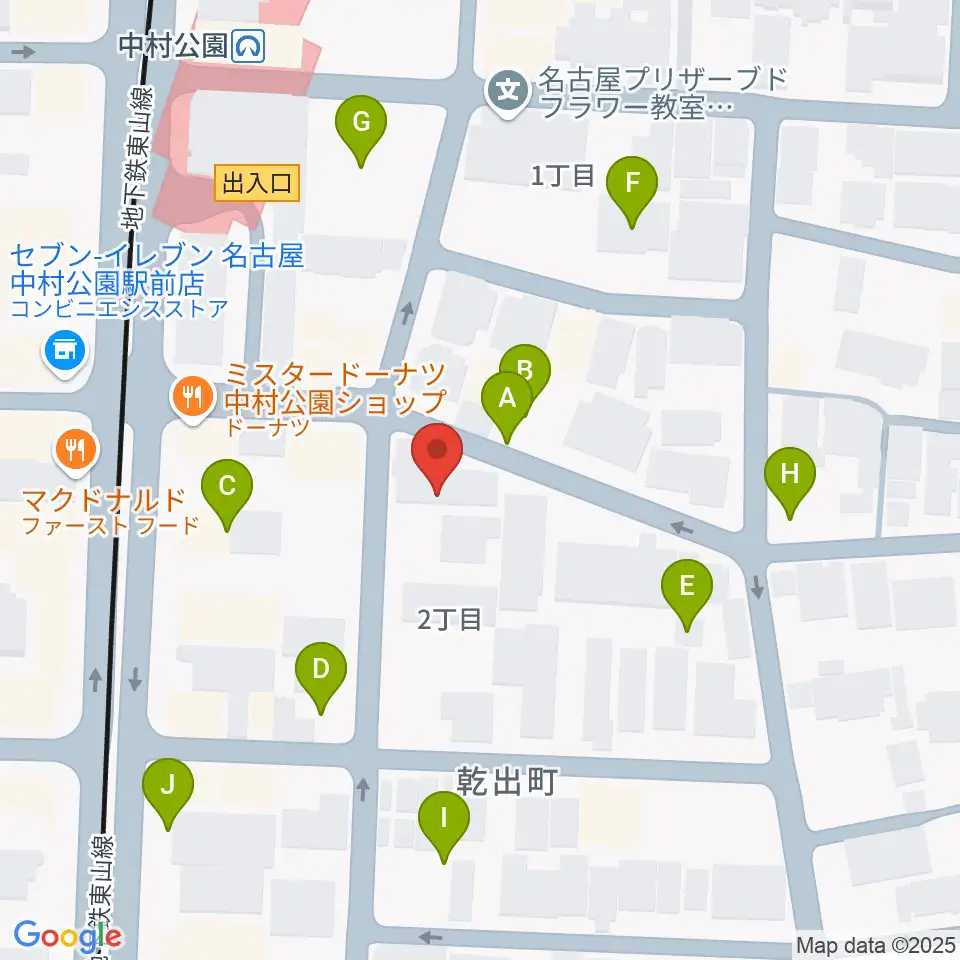 音羽屋三味線店周辺の駐車場・コインパーキング一覧地図