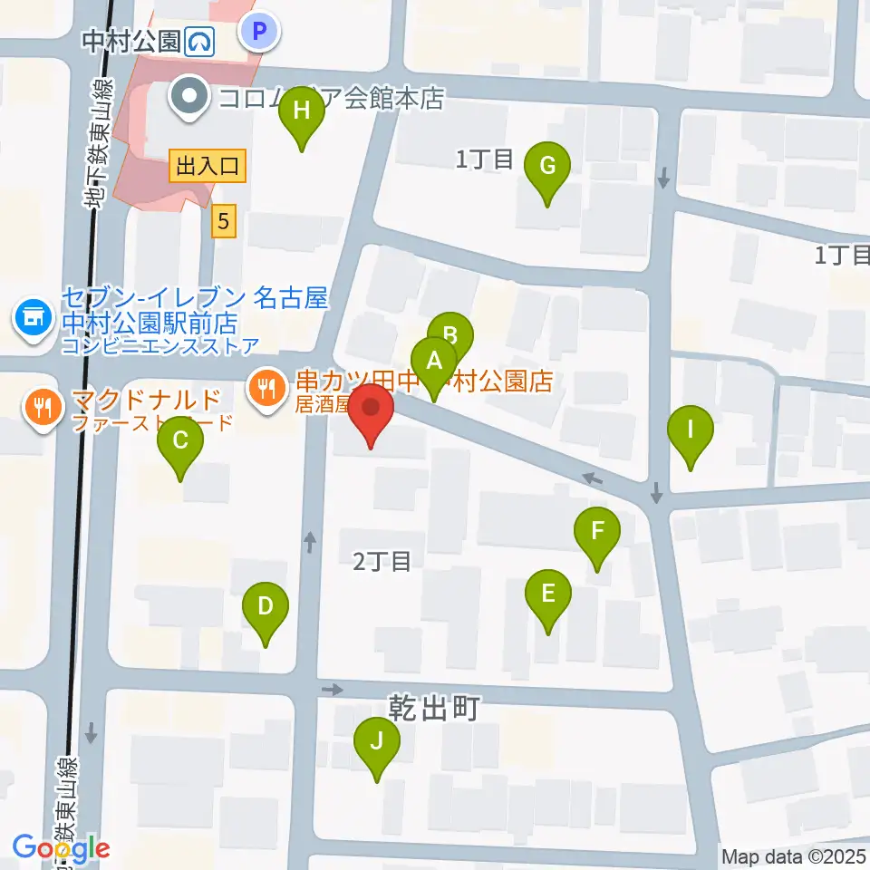音羽屋三味線店周辺の駐車場・コインパーキング一覧地図