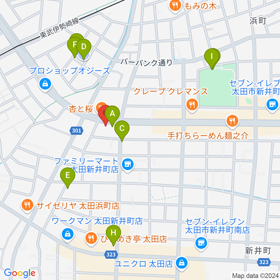 大津楽器店周辺の駐車場・コインパーキング一覧地図