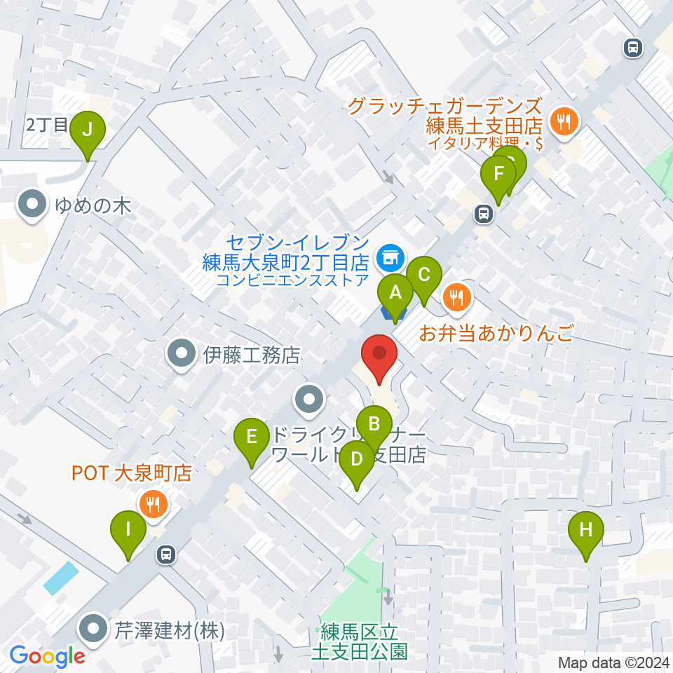 ピアノ調律センター・エムパレス周辺の駐車場・コインパーキング一覧地図