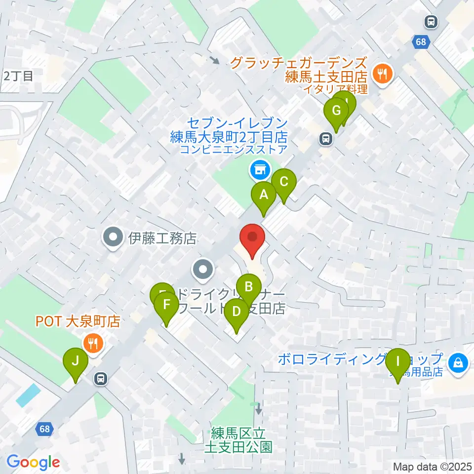 ピアノ調律センター・エムパレス周辺の駐車場・コインパーキング一覧地図