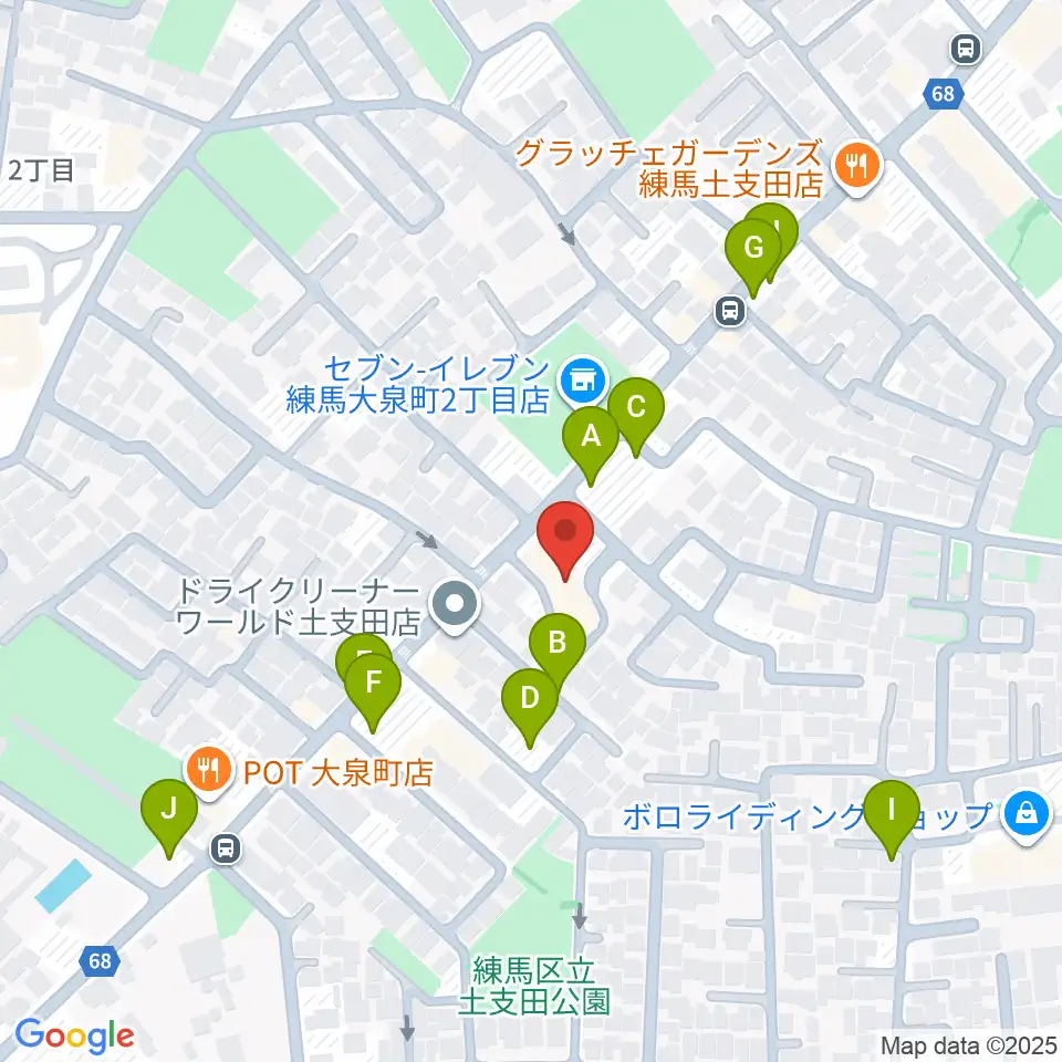 ピアノ調律センター・エムパレス周辺の駐車場・コインパーキング一覧地図