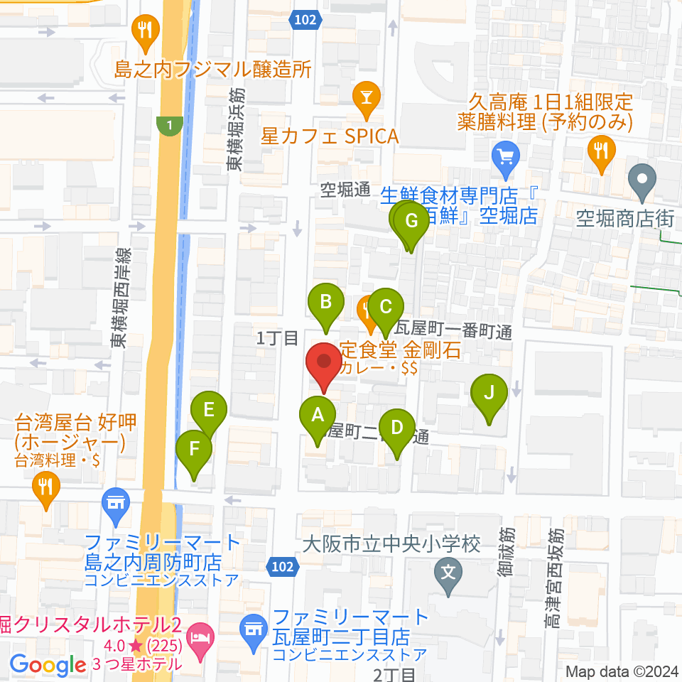 ピアノプラッツ周辺の駐車場・コインパーキング一覧地図