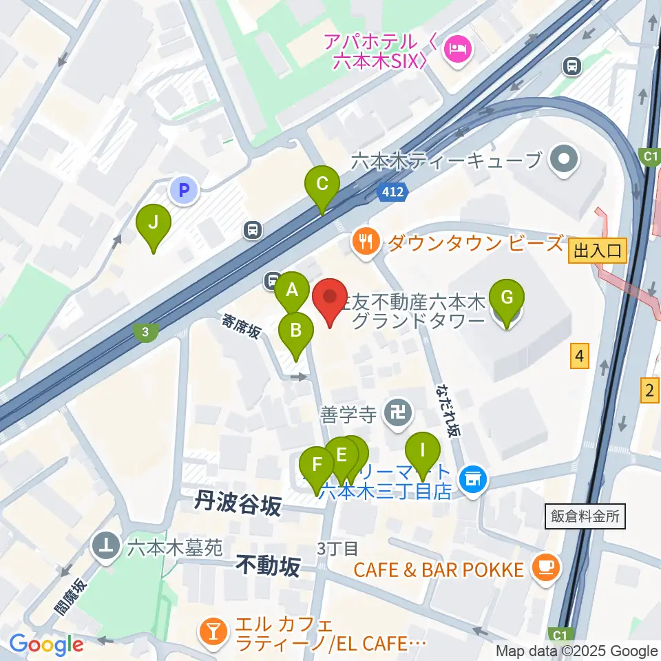 バイオリンリサーチ周辺の駐車場・コインパーキング一覧地図