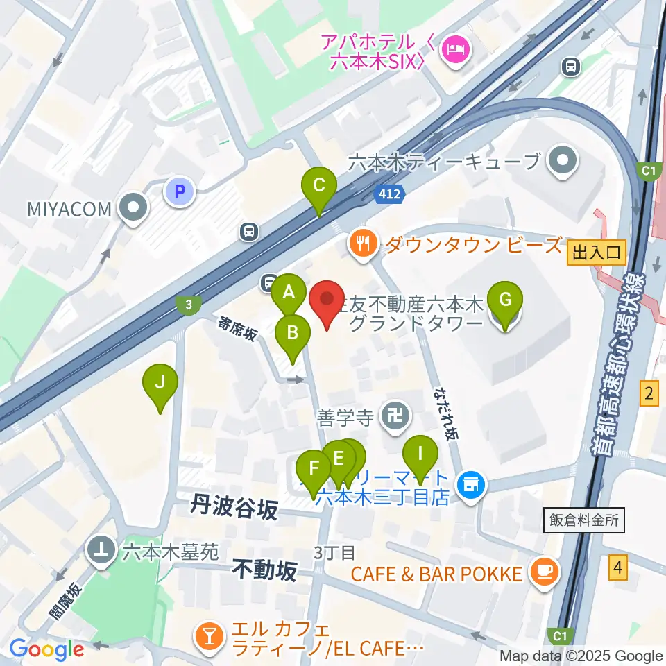 バイオリンリサーチ周辺の駐車場・コインパーキング一覧地図