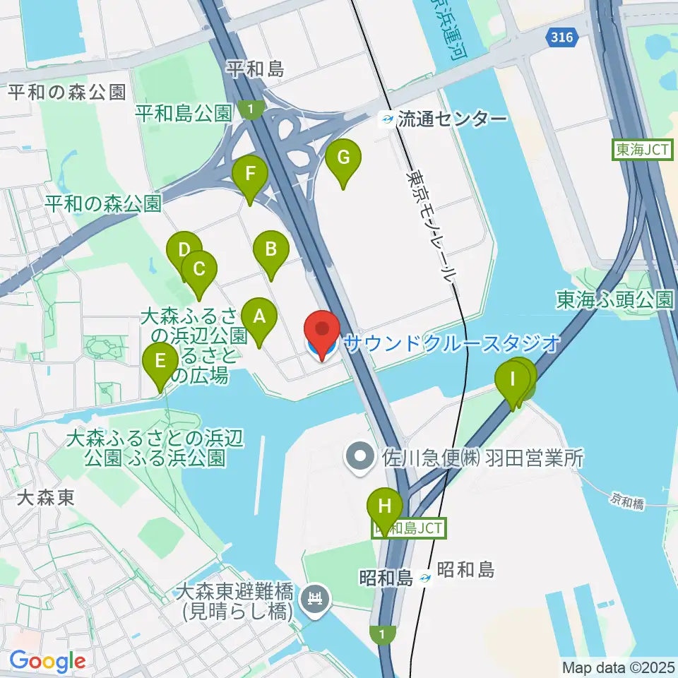 株式会社サウンドクルー周辺の駐車場・コインパーキング一覧地図