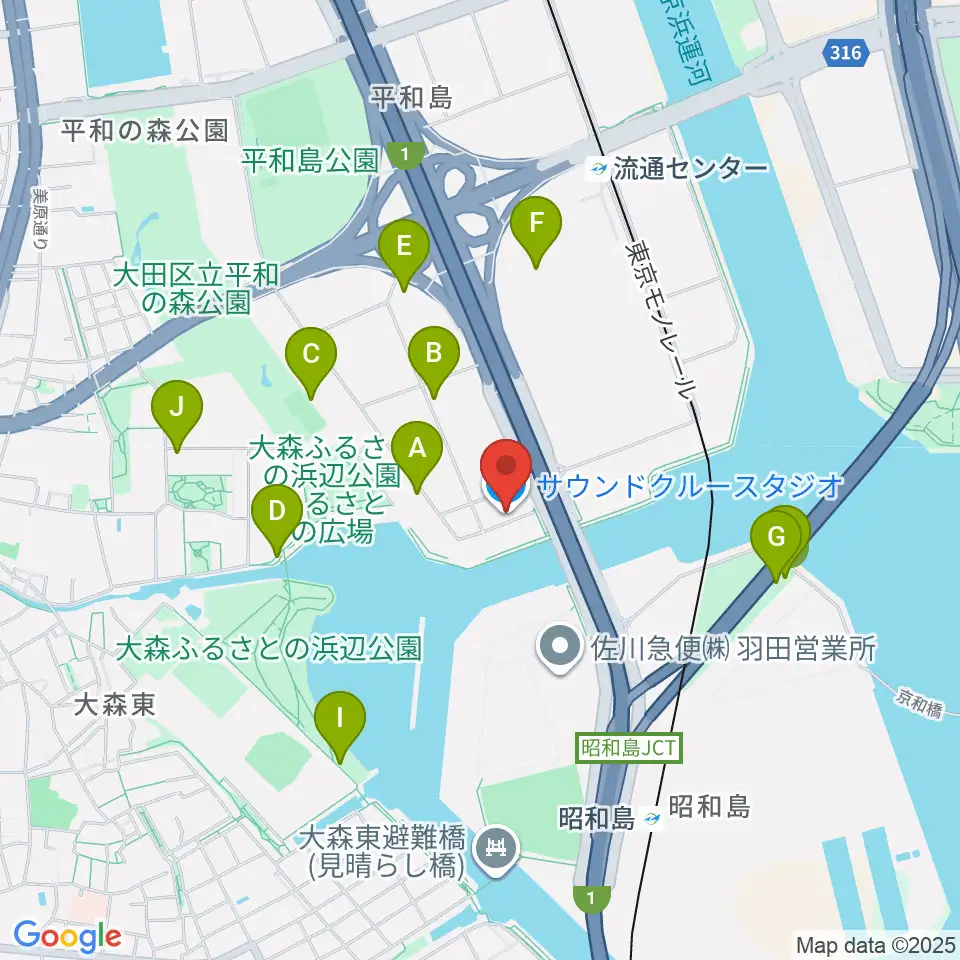 株式会社サウンドクルー周辺の駐車場・コインパーキング一覧地図