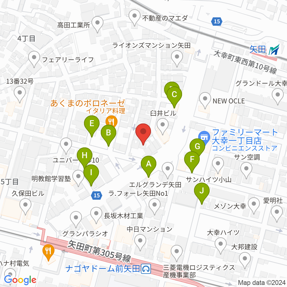 杉藤楽弓社周辺の駐車場・コインパーキング一覧地図