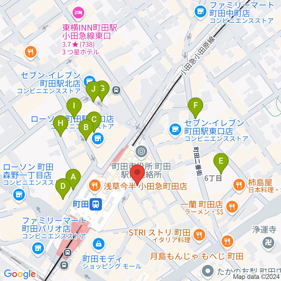 鈴木楽器本店周辺の駐車場・コインパーキング一覧地図