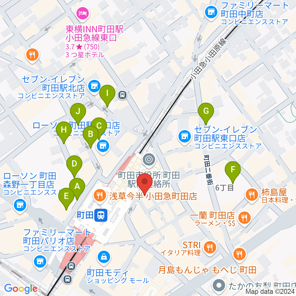 鈴木楽器本店周辺の駐車場・コインパーキング一覧地図