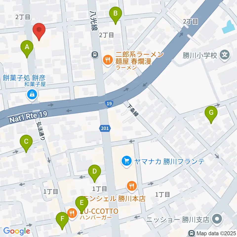 ドゥーミュージック周辺の駐車場・コインパーキング一覧地図