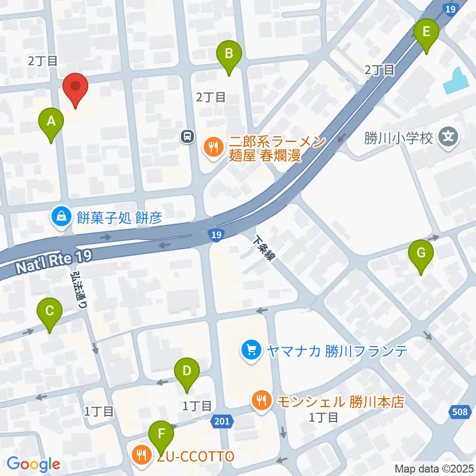 ドゥーミュージック周辺の駐車場・コインパーキング一覧地図