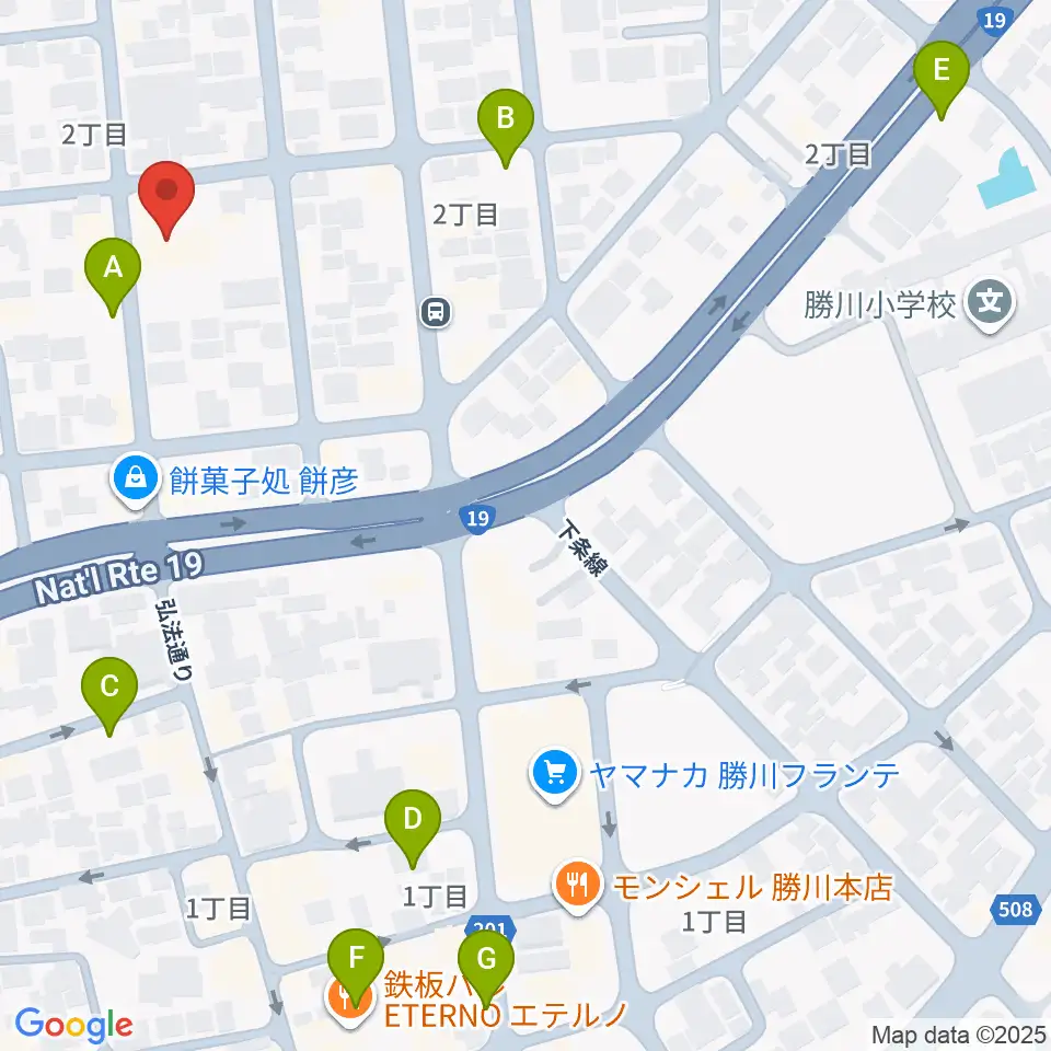 ドゥーミュージック周辺の駐車場・コインパーキング一覧地図