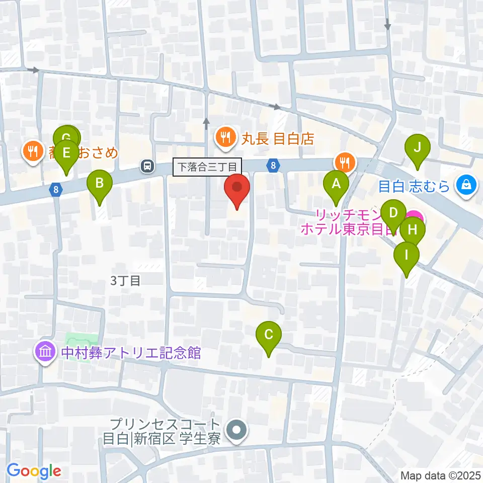 フルート専門店 テオバルト周辺の駐車場・コインパーキング一覧地図