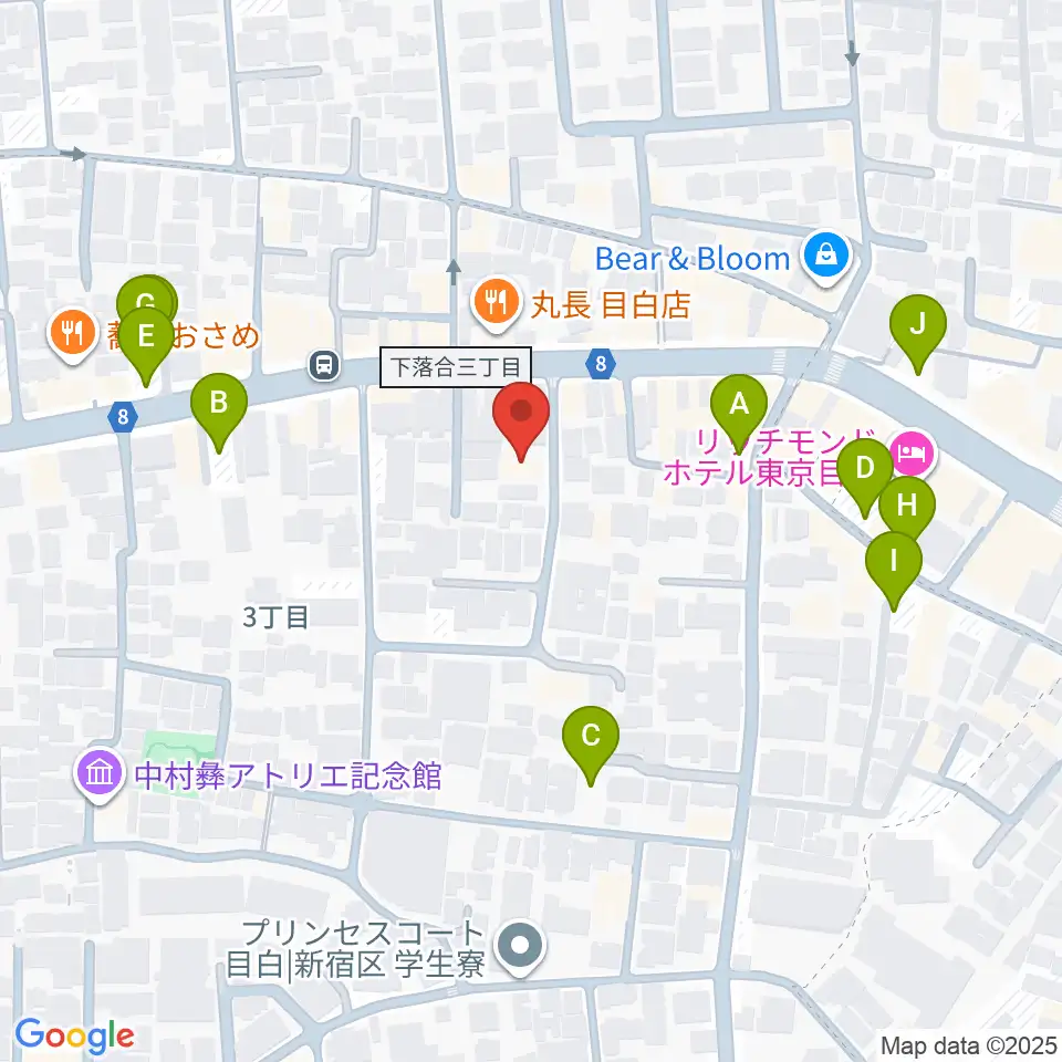 フルート専門店 テオバルト周辺の駐車場・コインパーキング一覧地図