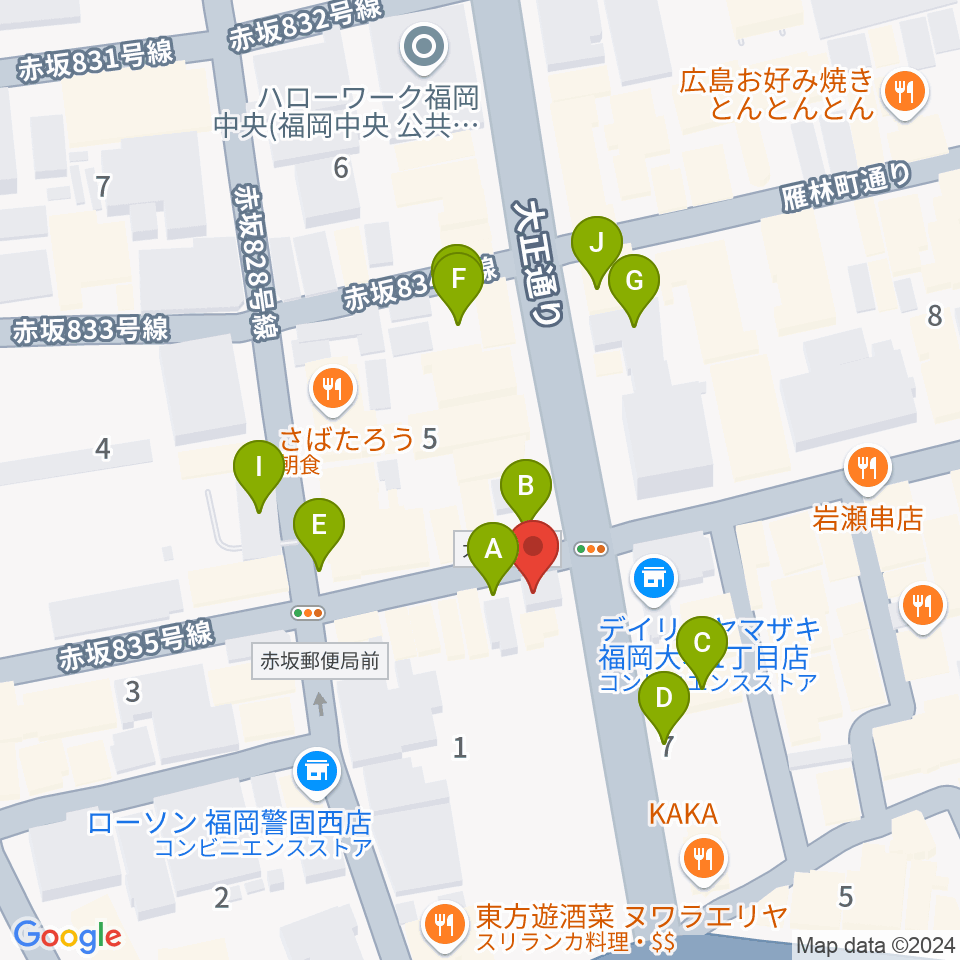 ムジカテラシマ周辺の駐車場・コインパーキング一覧地図