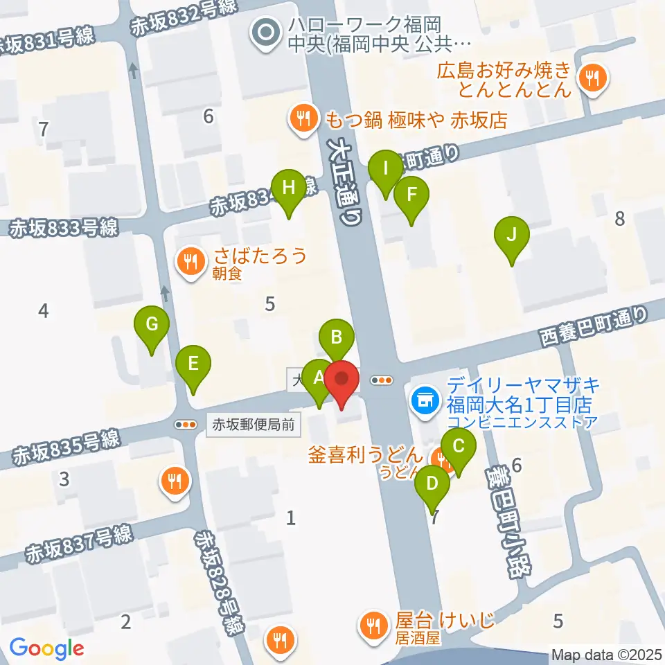 ムジカテラシマ周辺の駐車場・コインパーキング一覧地図