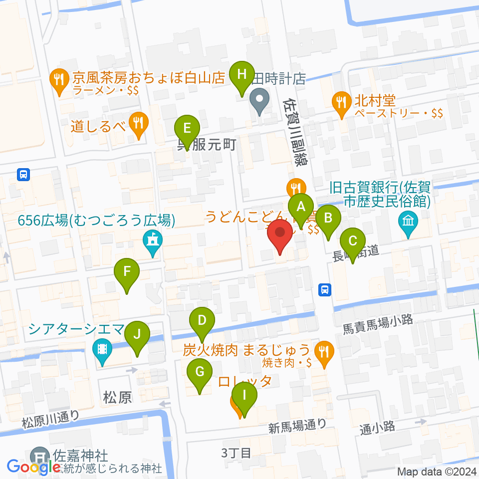 三根楽器店周辺の駐車場・コインパーキング一覧地図