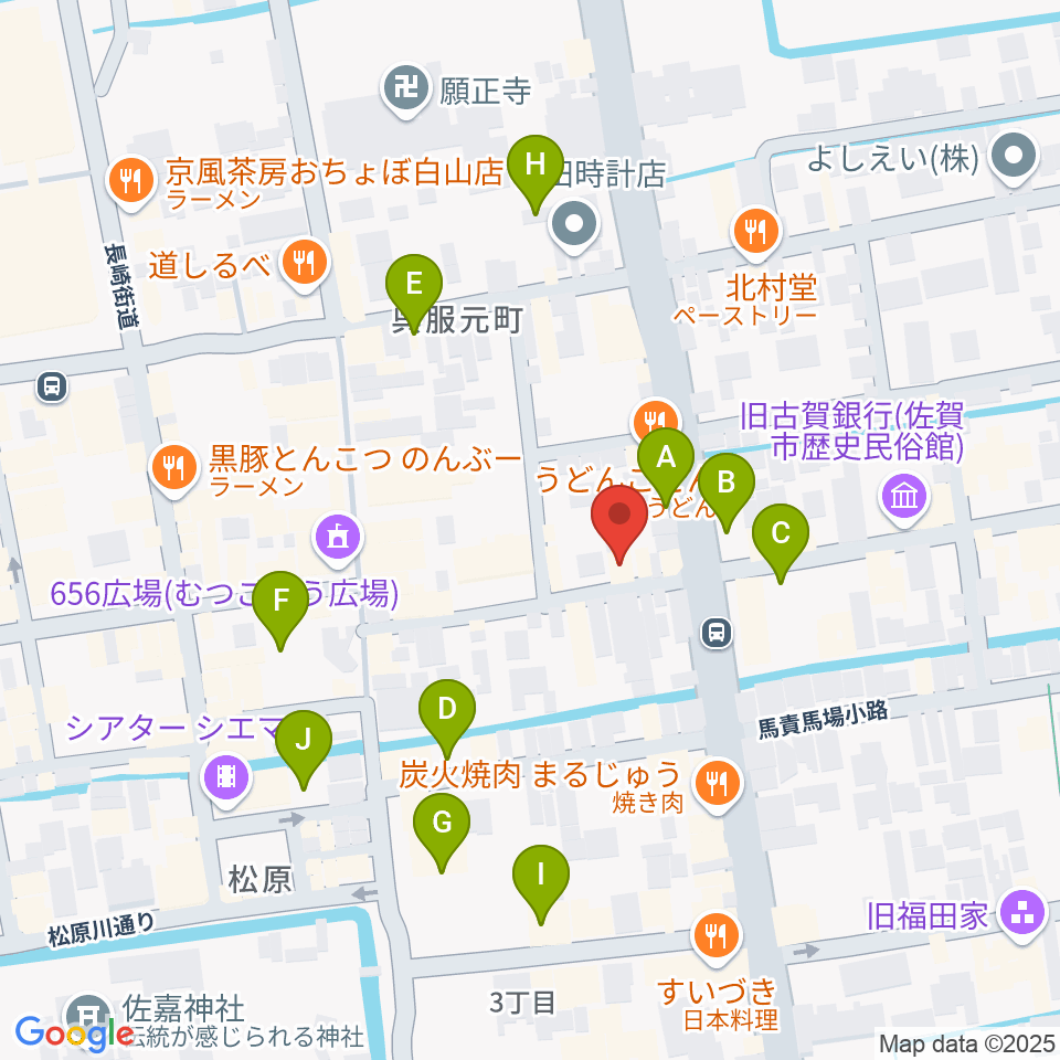 三根楽器店周辺の駐車場・コインパーキング一覧地図