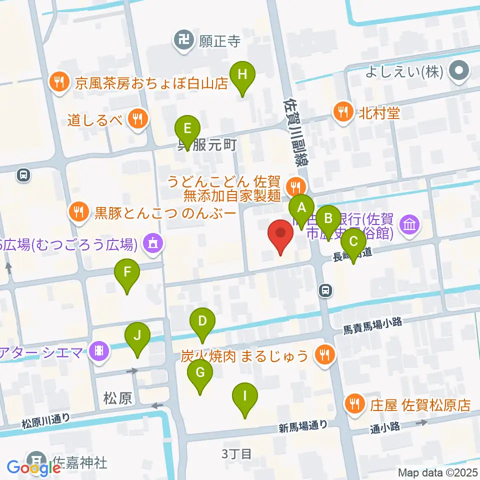 三根楽器店周辺の駐車場・コインパーキング一覧地図