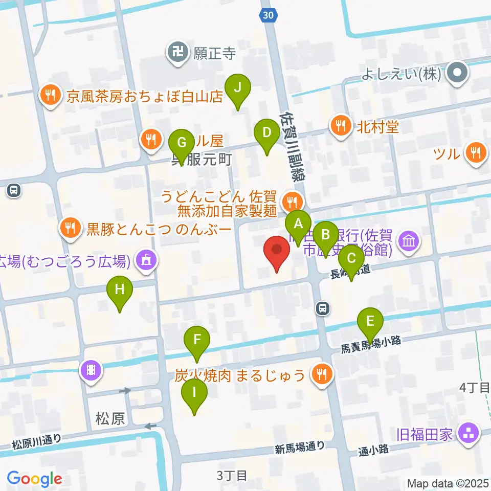 三根楽器店周辺の駐車場・コインパーキング一覧地図