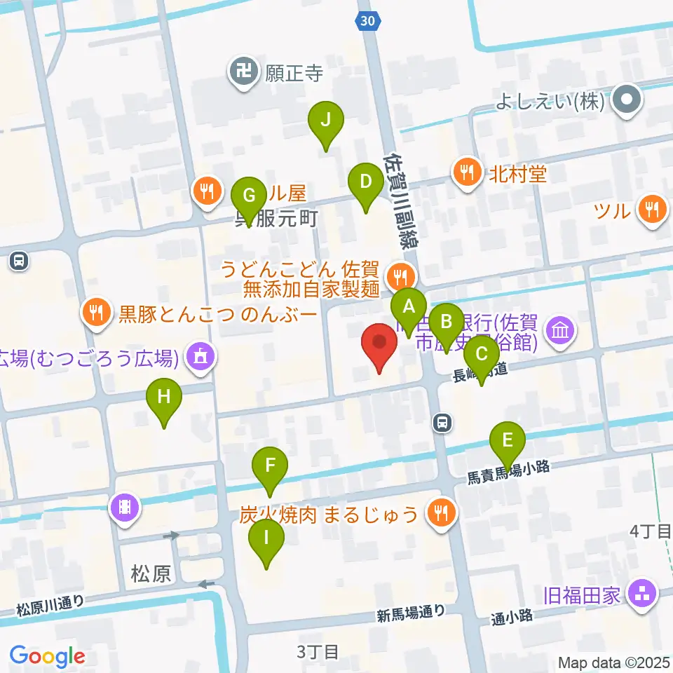 三根楽器店周辺の駐車場・コインパーキング一覧地図