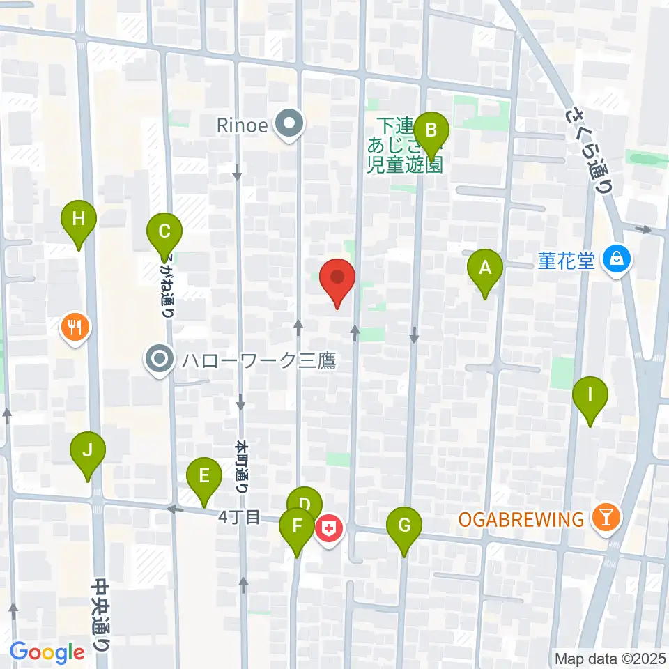 コントラバス専門店アット周辺の駐車場・コインパーキング一覧地図
