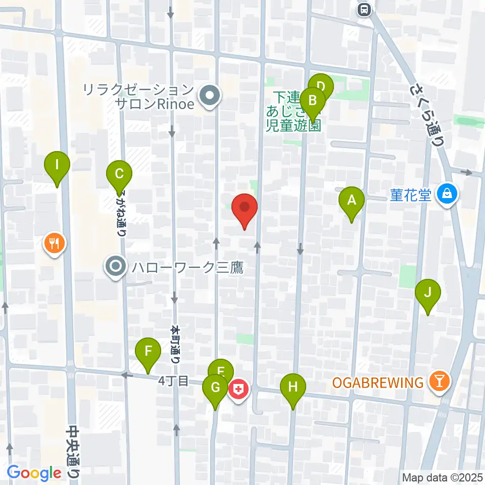 コントラバス専門店アット周辺の駐車場・コインパーキング一覧地図