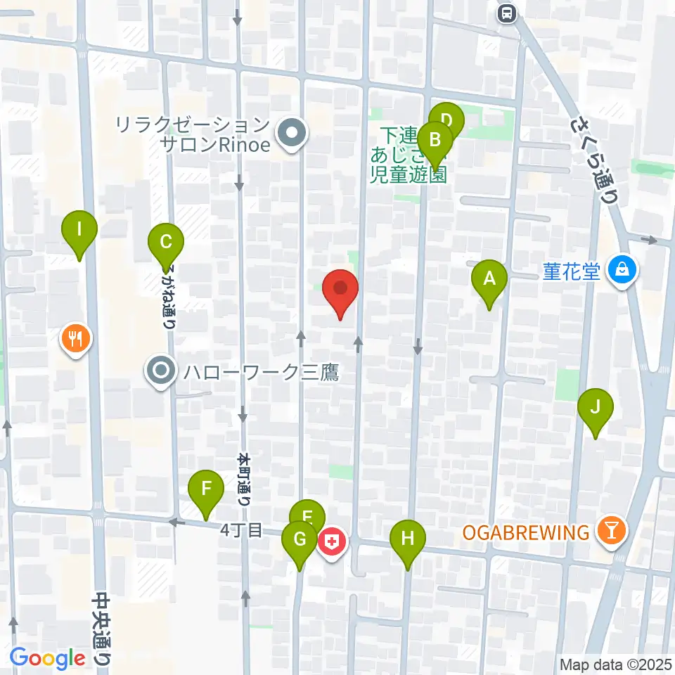 コントラバス専門店アット周辺の駐車場・コインパーキング一覧地図