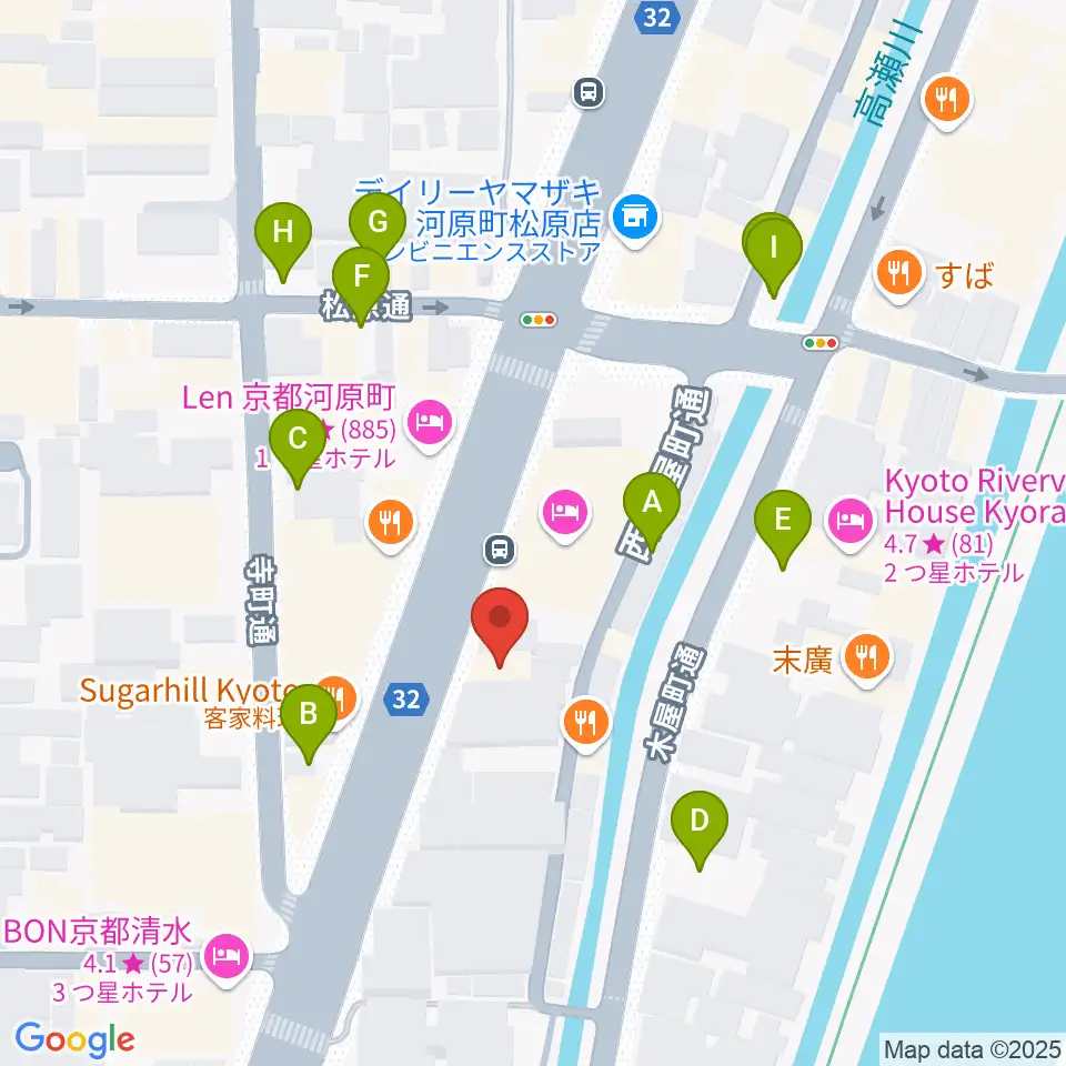 ロック・サーカス・スクウェア周辺の駐車場・コインパーキング一覧地図