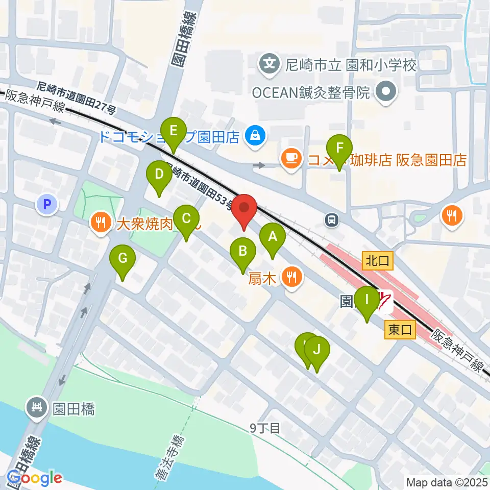 夢羽工房周辺の駐車場・コインパーキング一覧地図