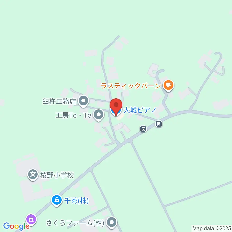 大城ピアノ周辺の駐車場・コインパーキング一覧地図