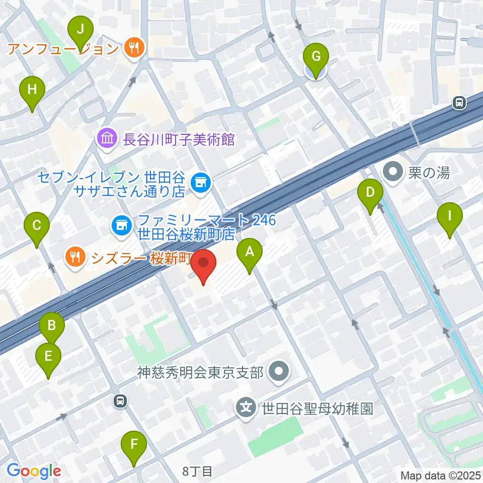スタジオジャイヴ周辺の駐車場・コインパーキング一覧地図