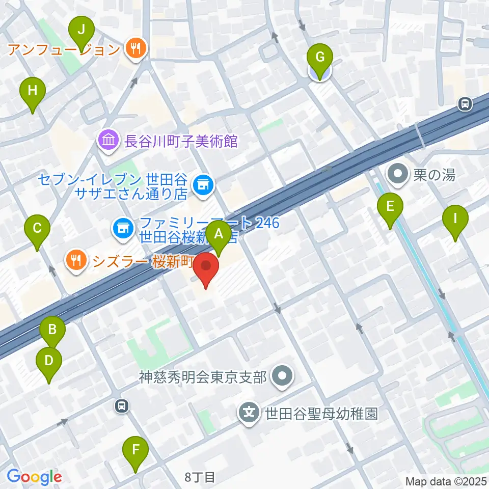 スタジオジャイヴ周辺の駐車場・コインパーキング一覧地図