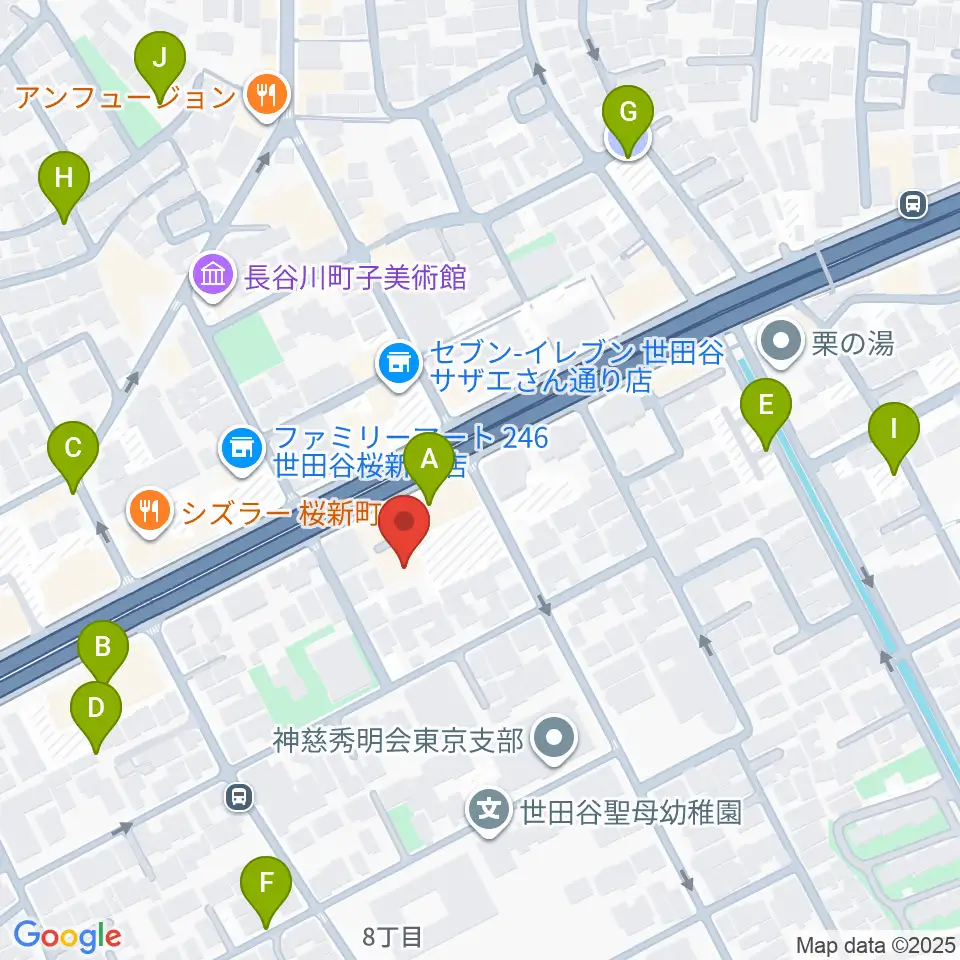 スタジオジャイヴ周辺の駐車場・コインパーキング一覧地図