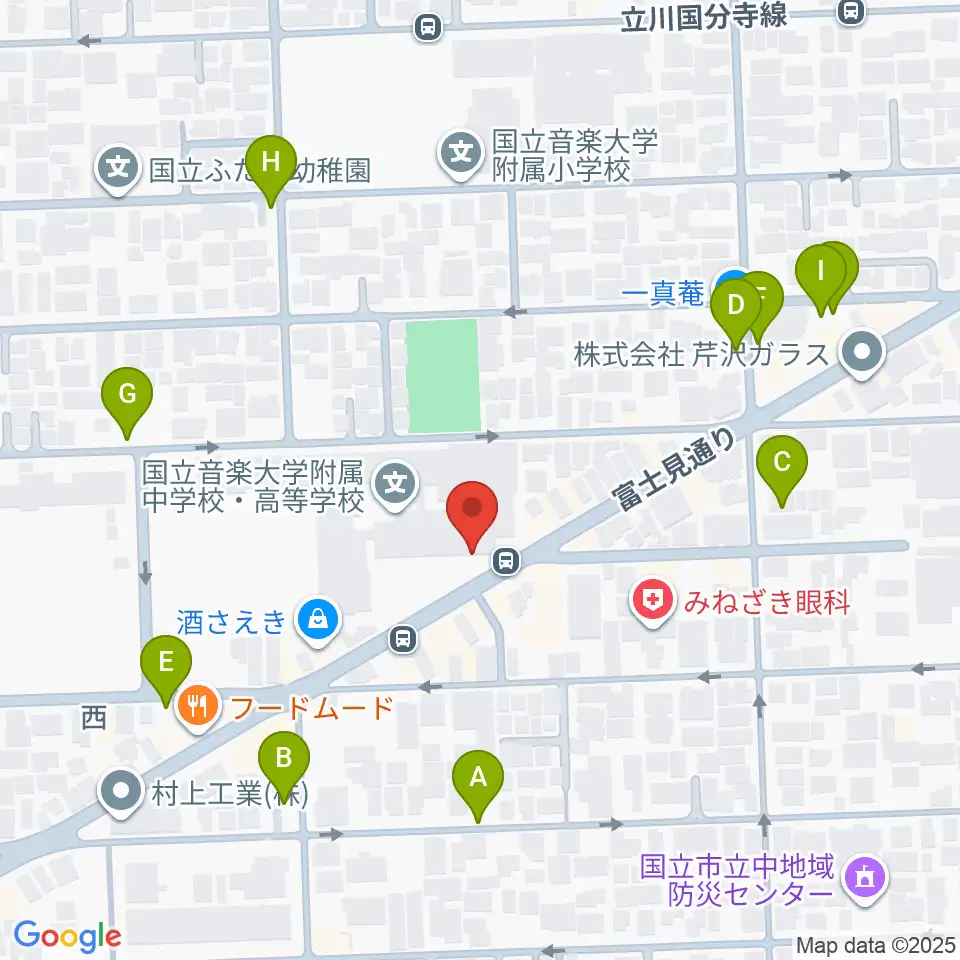 国立音楽大学附属高等学校音楽科周辺の駐車場・コインパーキング一覧地図
