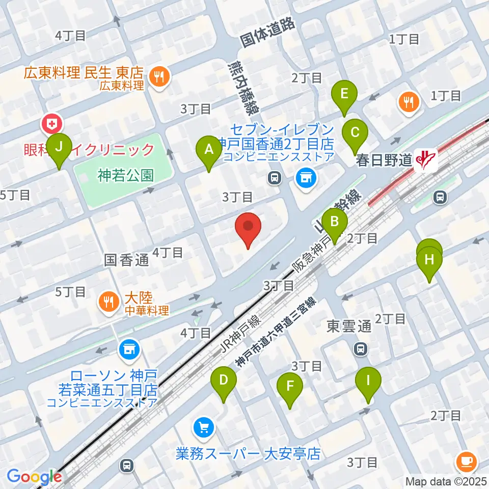 SOAR MUSIC周辺の駐車場・コインパーキング一覧地図