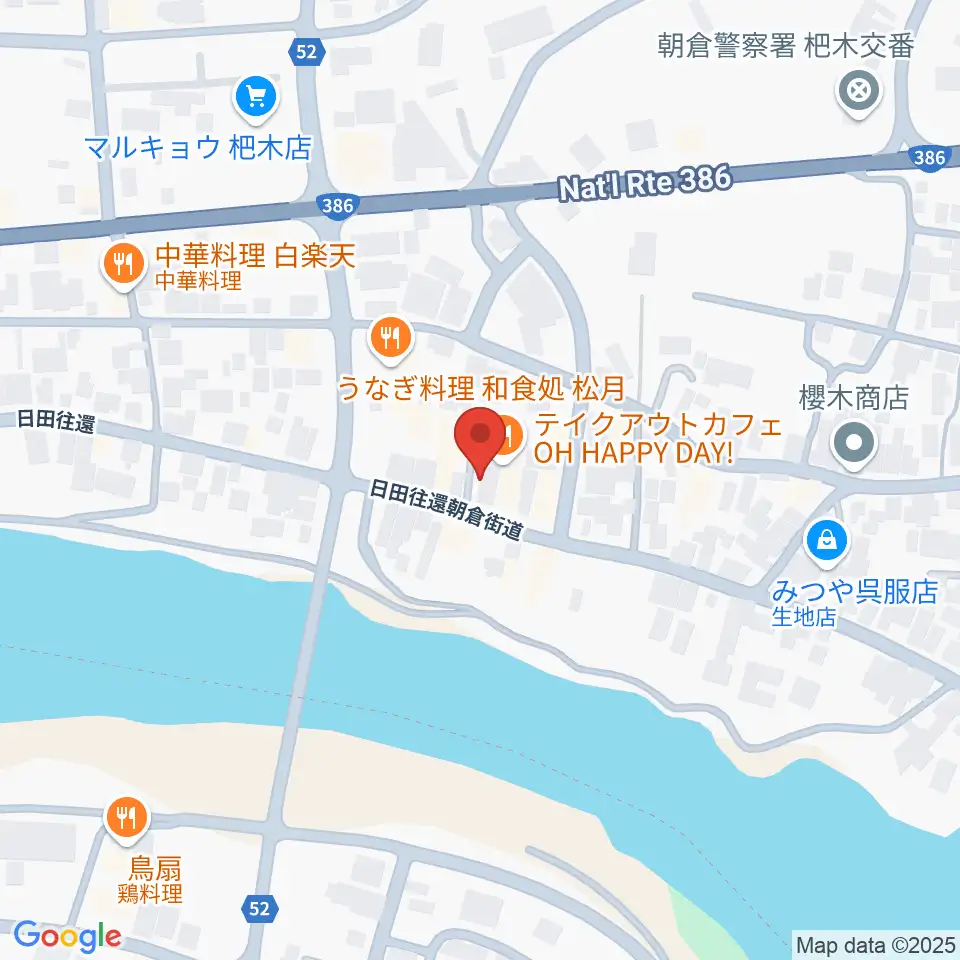 沢田楽器 杷木本店周辺の駐車場・コインパーキング一覧地図