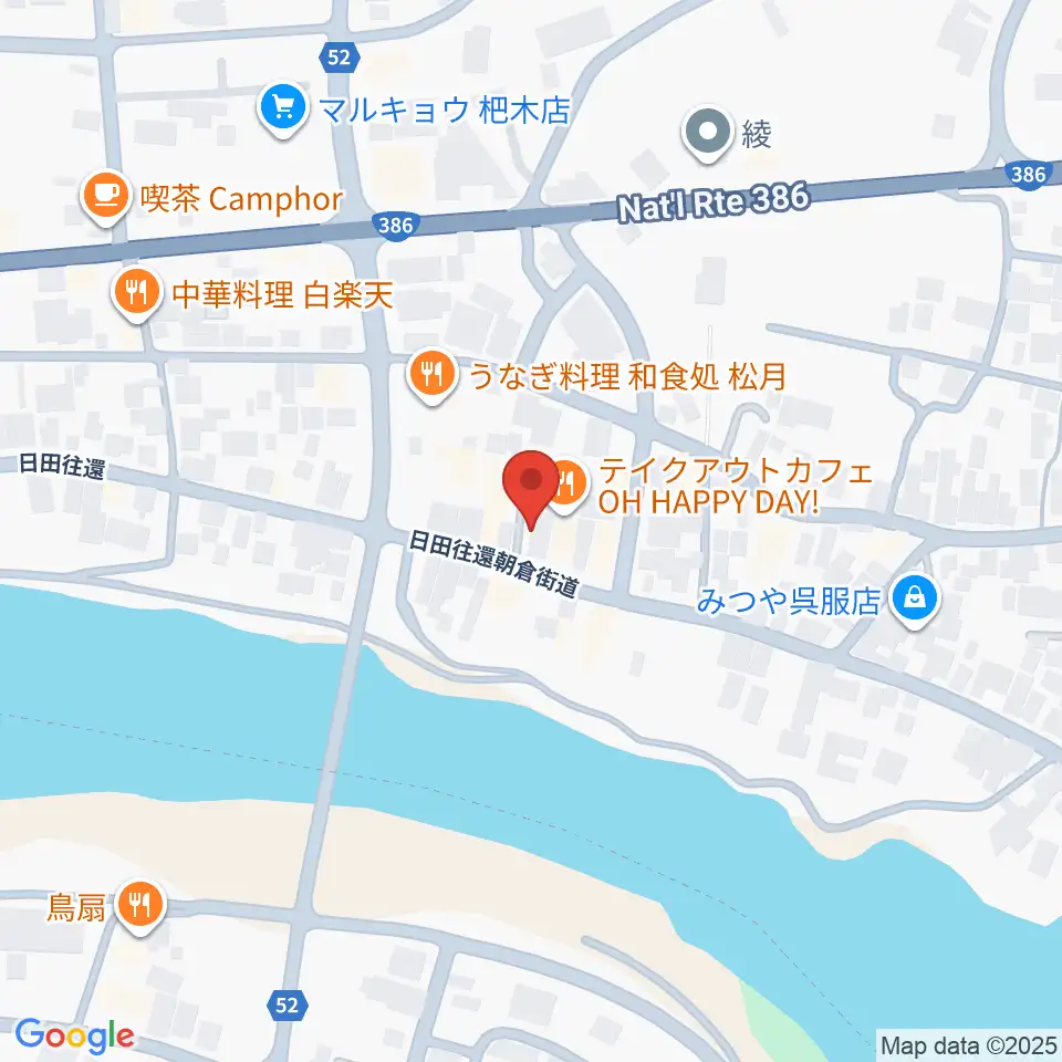 沢田楽器 杷木本店周辺の駐車場・コインパーキング一覧地図