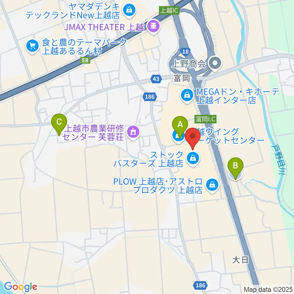 二葉楽器周辺の駐車場・コインパーキング一覧地図