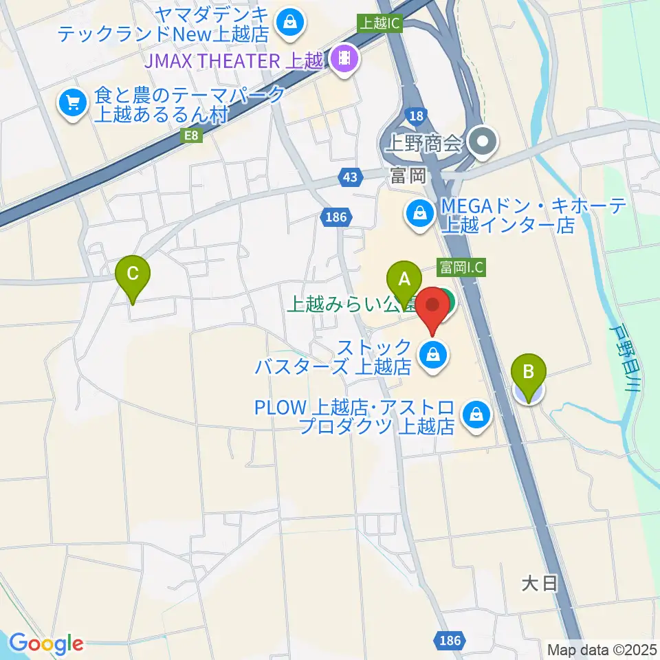 二葉楽器周辺の駐車場・コインパーキング一覧地図