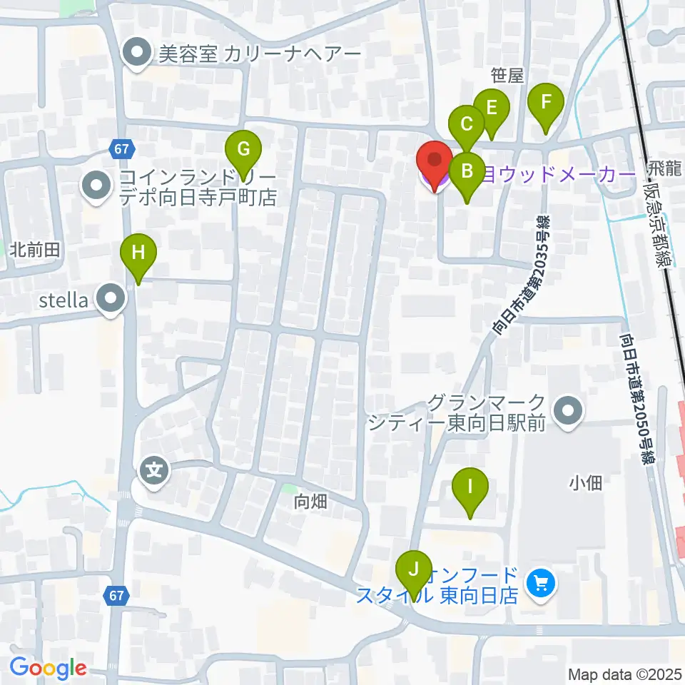 柾目ウッドメーカー周辺の駐車場・コインパーキング一覧地図