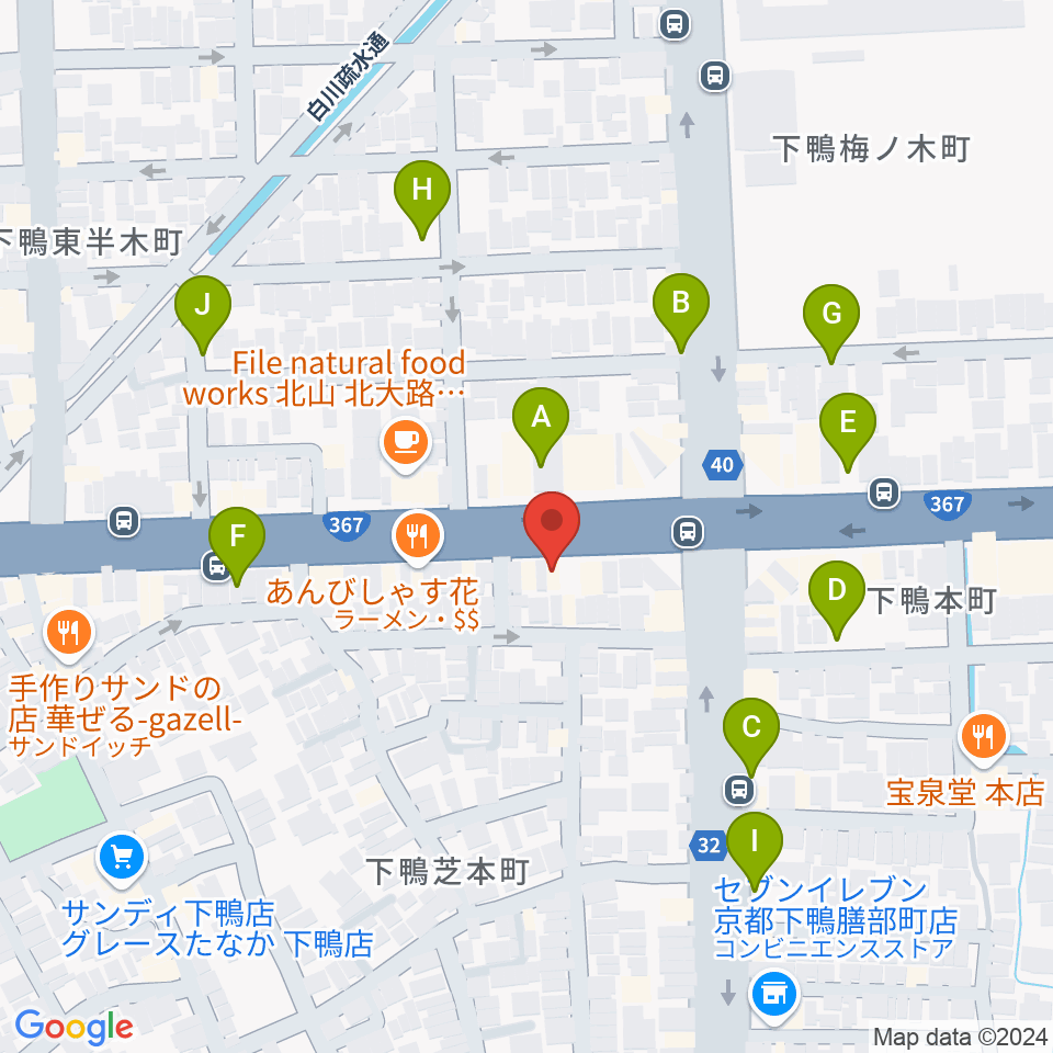 京都 月光堂楽器店周辺の駐車場・コインパーキング一覧地図