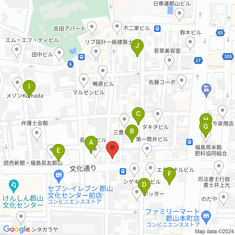 NOA楽器周辺の駐車場・コインパーキング一覧地図