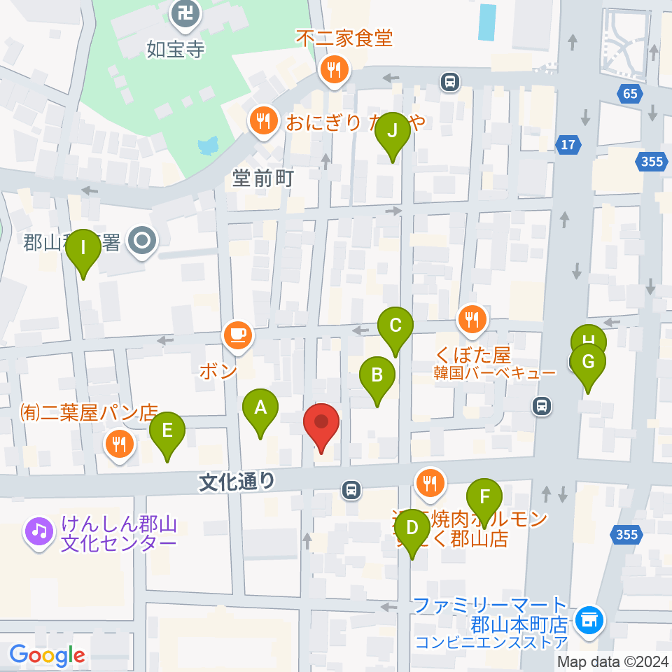 NOA楽器周辺の駐車場・コインパーキング一覧地図