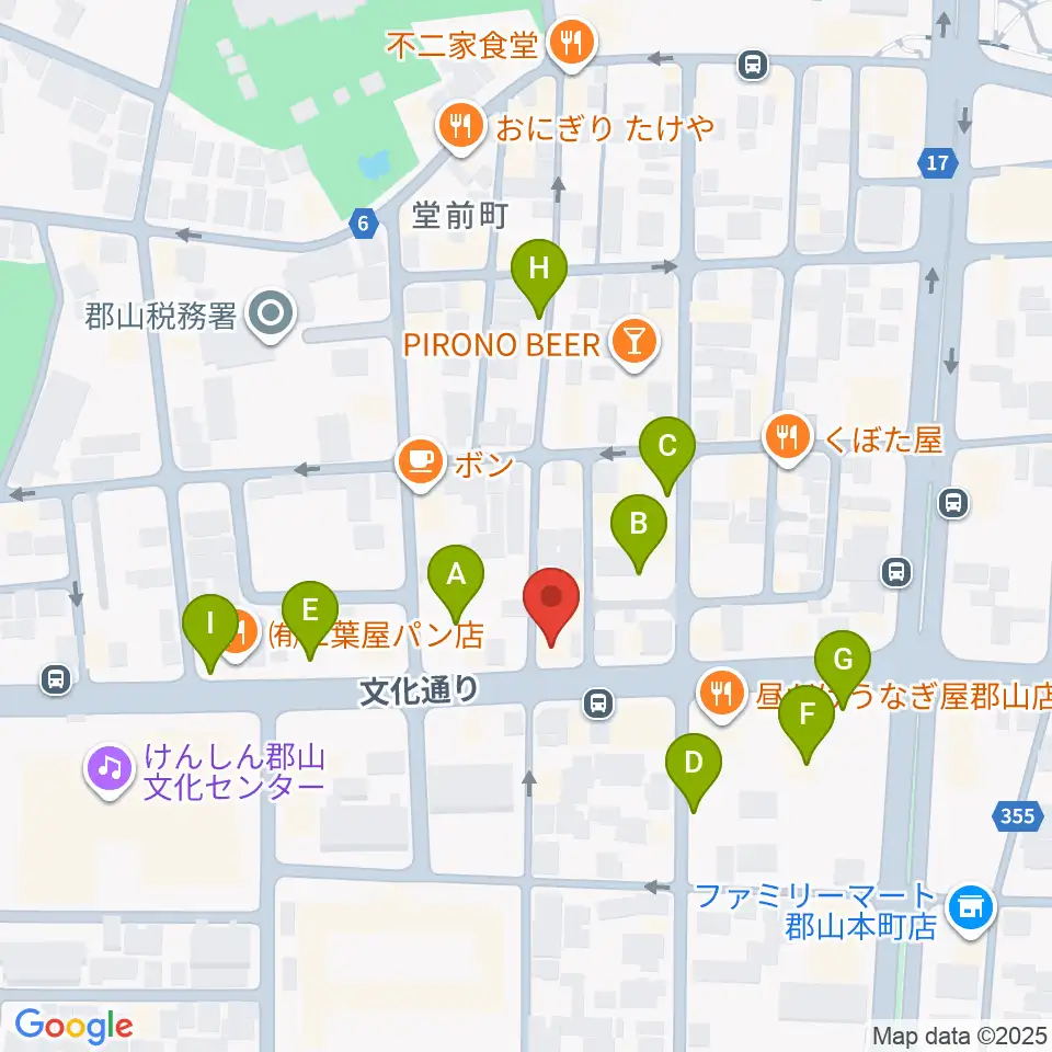 NOA楽器周辺の駐車場・コインパーキング一覧地図